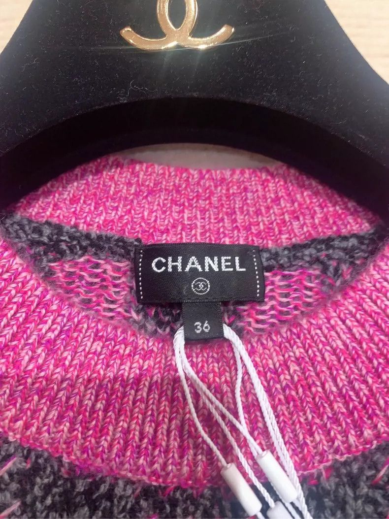 Chanel Chanel 22 Autumn Colorful Yarn Sleeveless Cashmere Knitted Size XS / US 0-2 / IT 36-38 - 3 Thumbnail