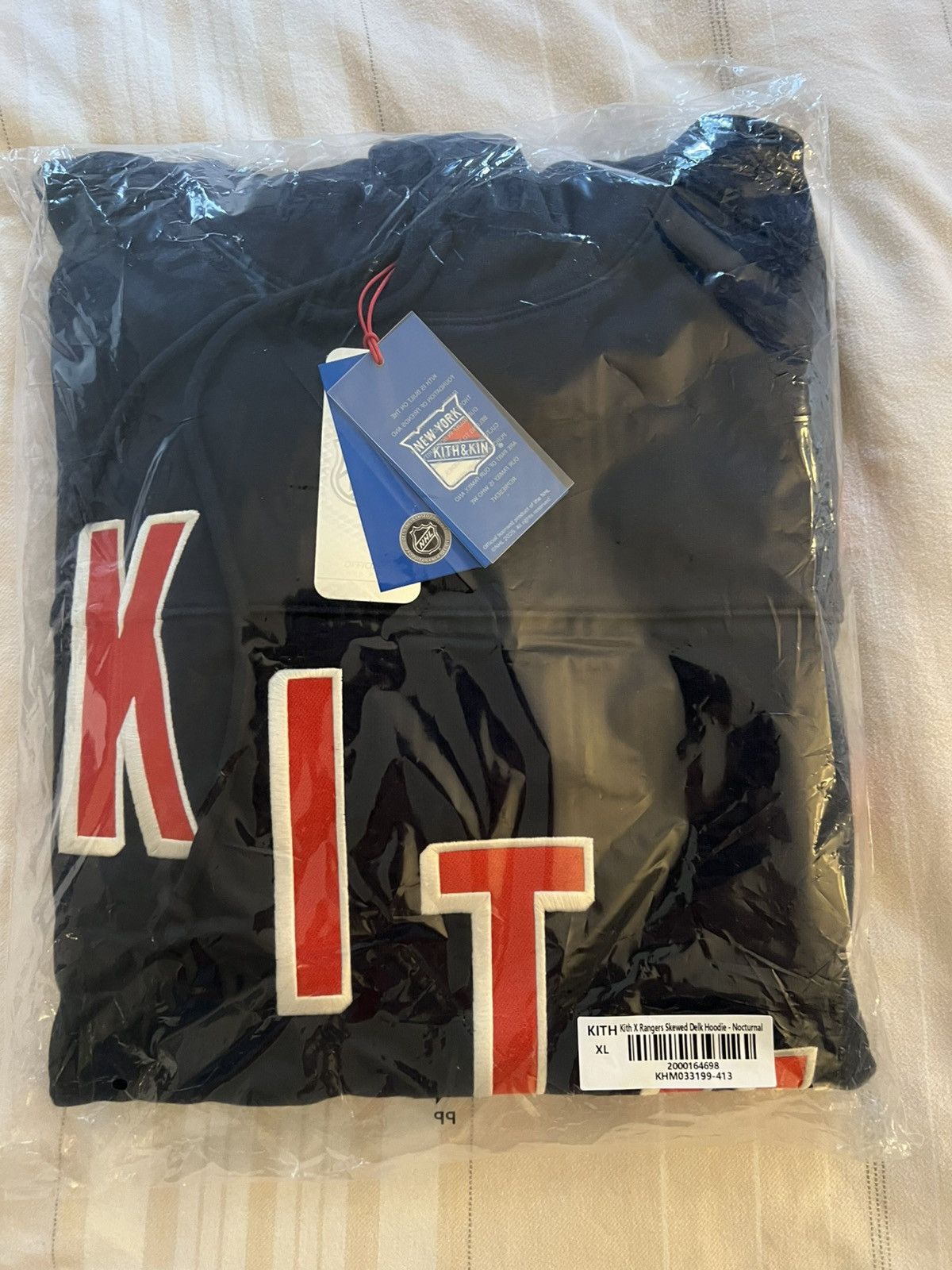 Kith Kith for the New York Rangers Skewed Delk Hoodie Size XL Size US XL / EU 56 / 4 - 7 Thumbnail