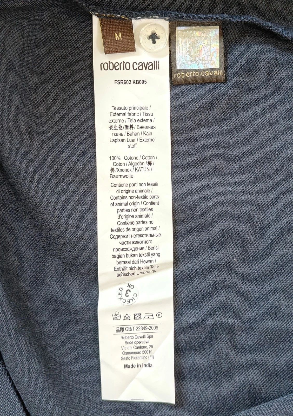Roberto Cavalli Robert Cavalli RC Monogram-Embroidered Polo Shirt T / 6011 Size US M / EU 48-50 / 2 - 7 Thumbnail