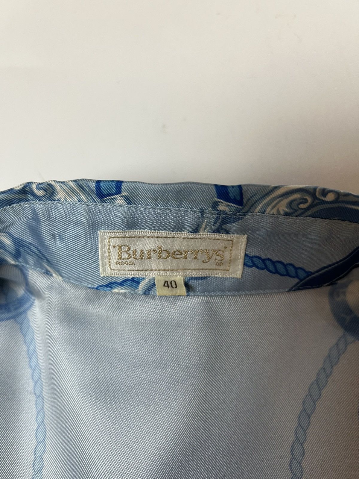 Burberry × Designer BURBERRY CHAIN PATTERN BUTTON UP SHIRT Size S / US 4 / IT 40 - 6 Thumbnail