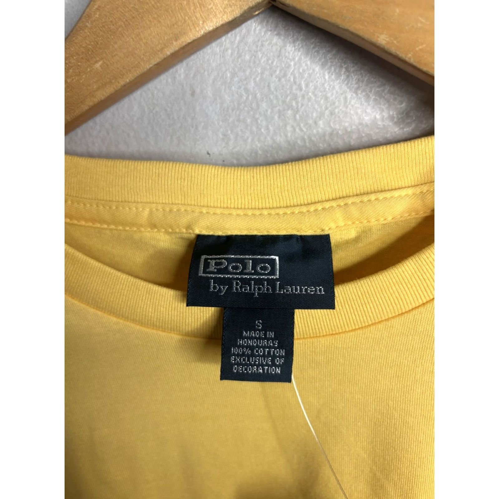 Polo Ralph Lauren Polo Ralph Lauren Shirt Mens Small Yellow Crewneck Pony Logo Cotton Tee T-Shirt Size US S / EU 44-46 / 1 - 4 Thumbnail