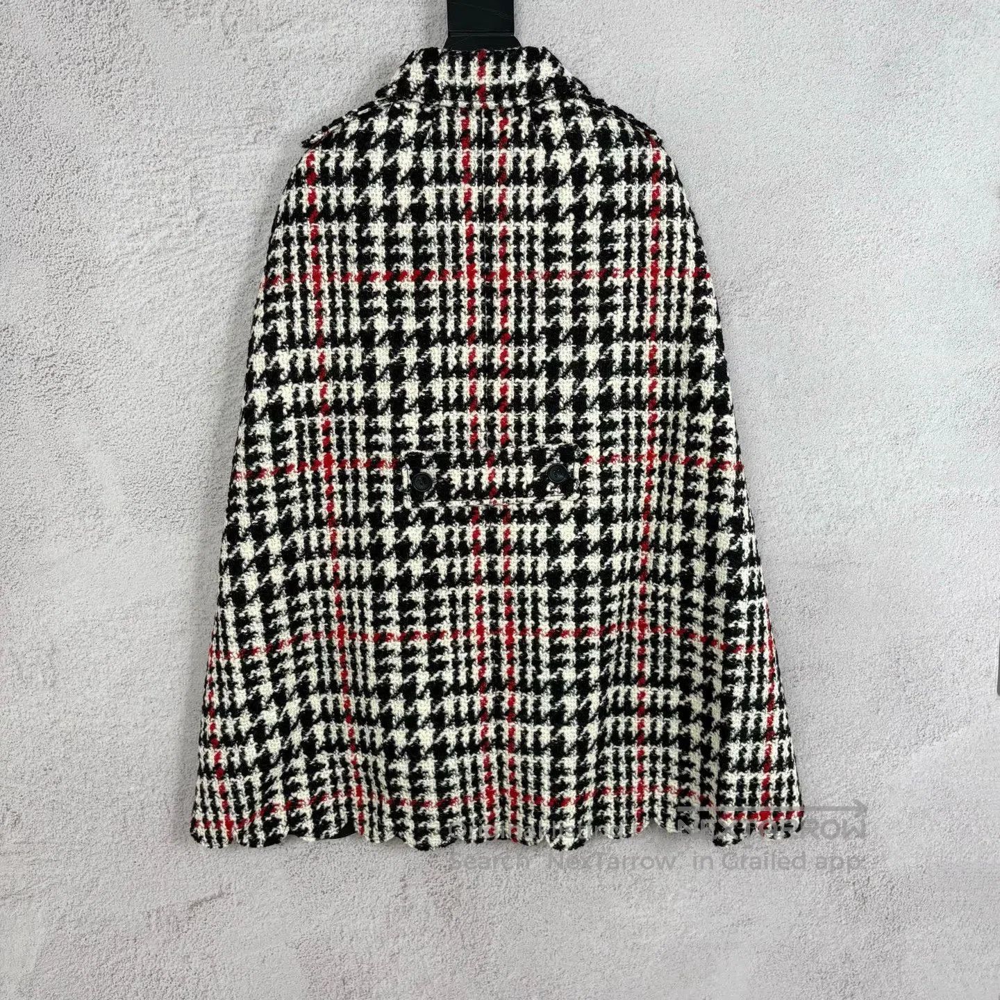 Valentino Valentino size 36 Checkered, coarse woolen coat Size L / US 10 / IT 46 - 2 Thumbnail