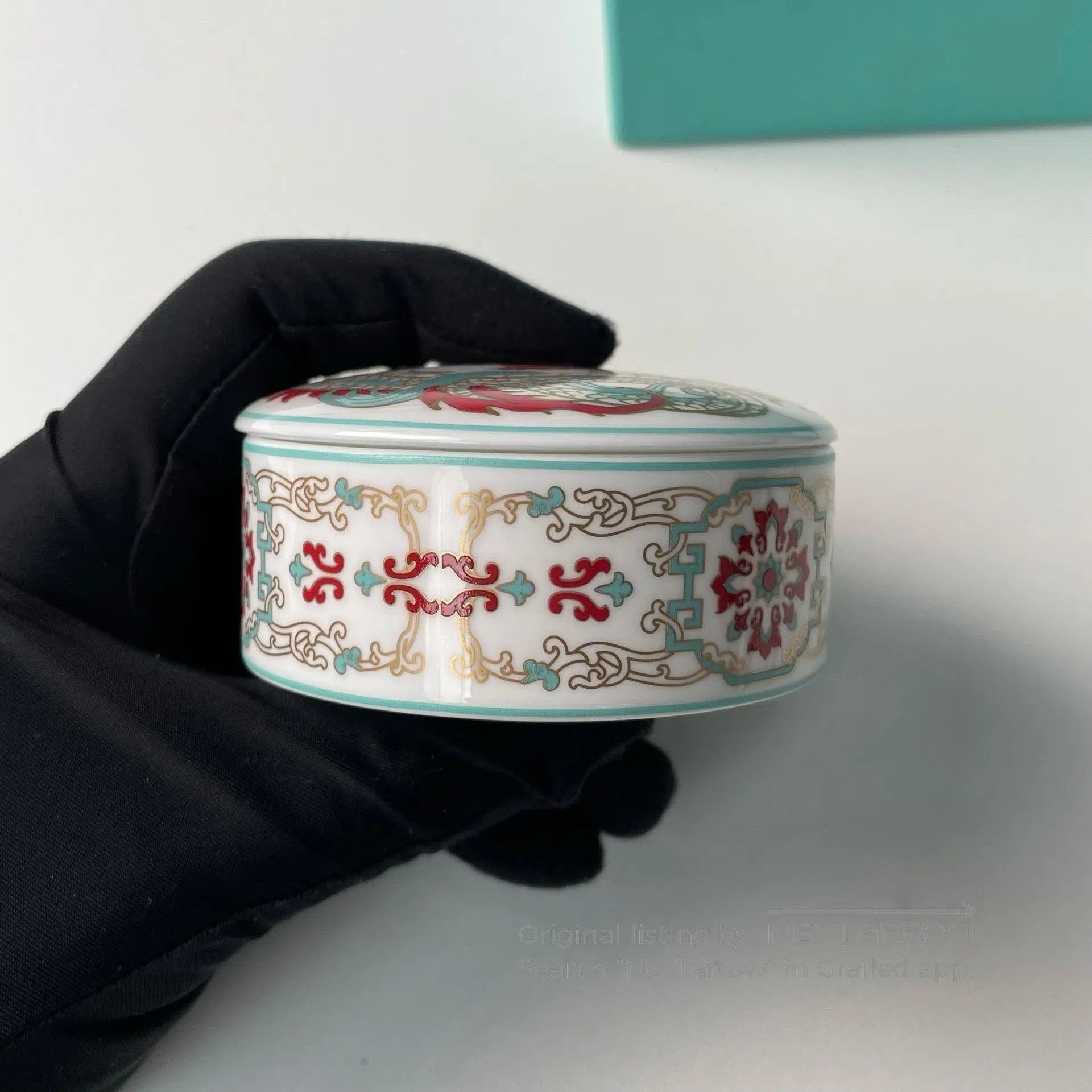 Tiffany & Co. Tiffany & Co. Dragon-patterned ceramic jewelry jar| Size ONE SIZE - 8 Thumbnail
