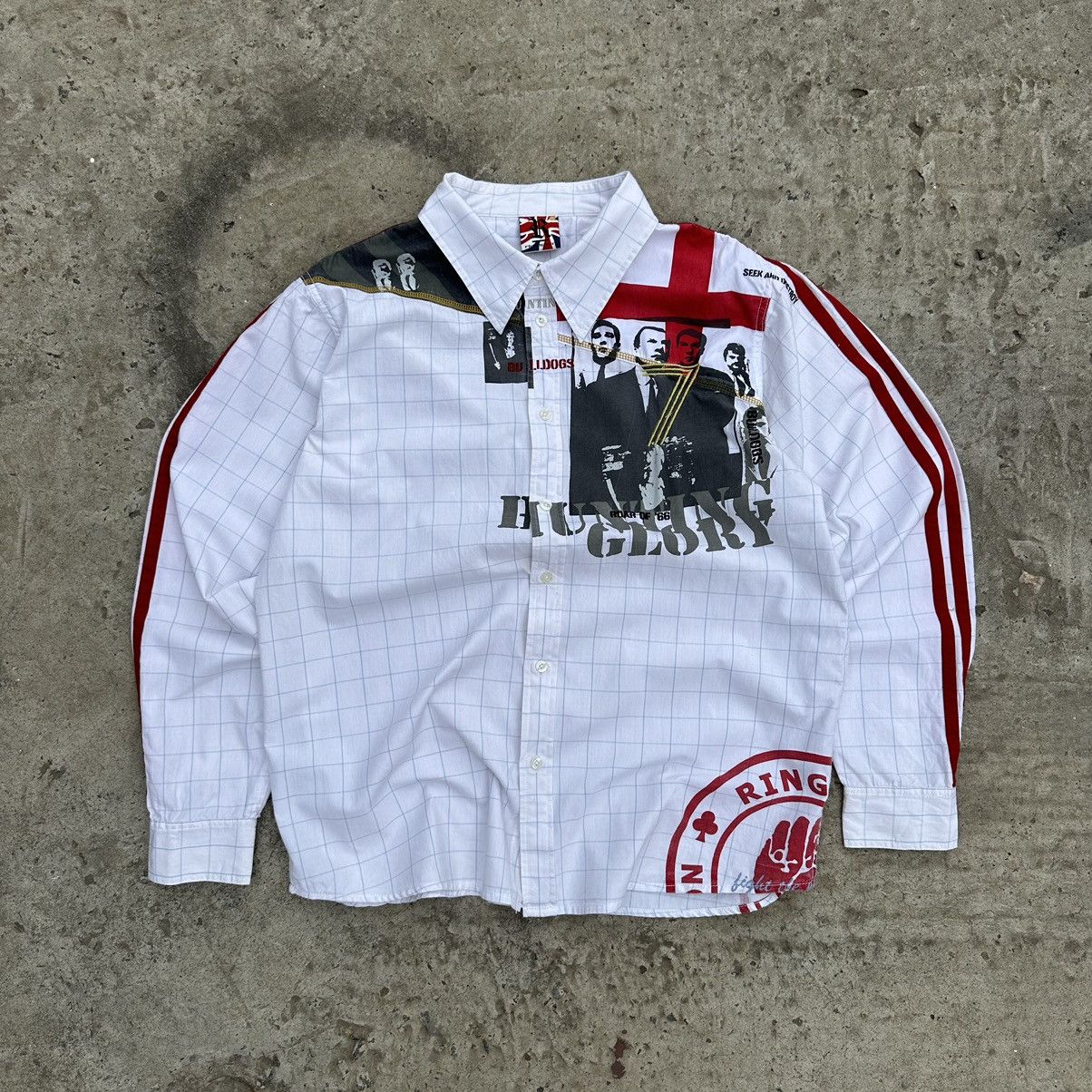 Designer × Vintage Vintage England Rap Mafia Style USA Shirt Button Up Y2K 00s Size US XL / EU 56 / 4 - 3 Thumbnail