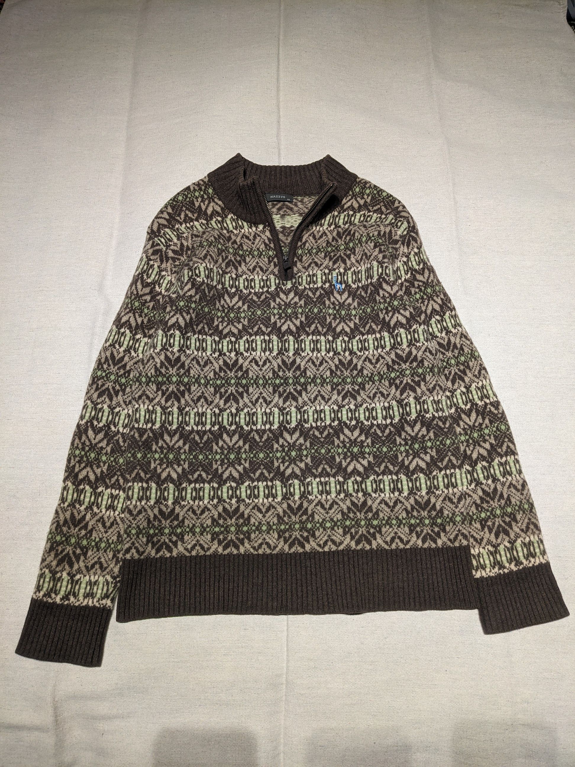HAZZYS Hazzys quarter zip knit sweater men's M Size US M / EU 48-50 / 2 - 1 Thumbnail
