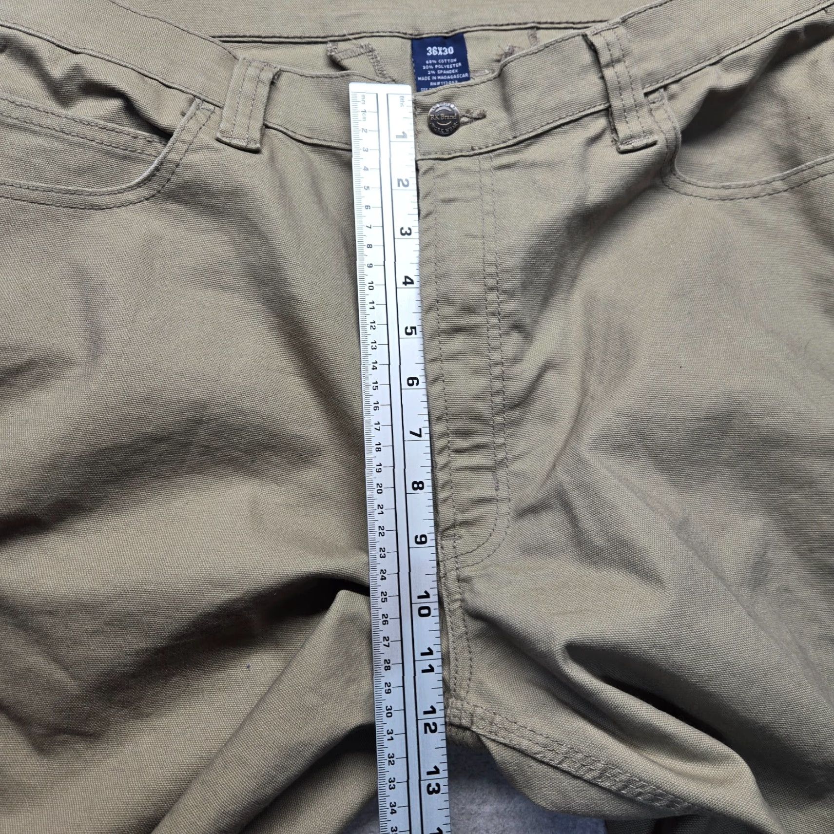J Brand VINTAGE RK Brand Carpenter Pants Workwear 36x30 Tan Canvas Straight Leg Mens Size US 36 / EU 52 - 6 Thumbnail