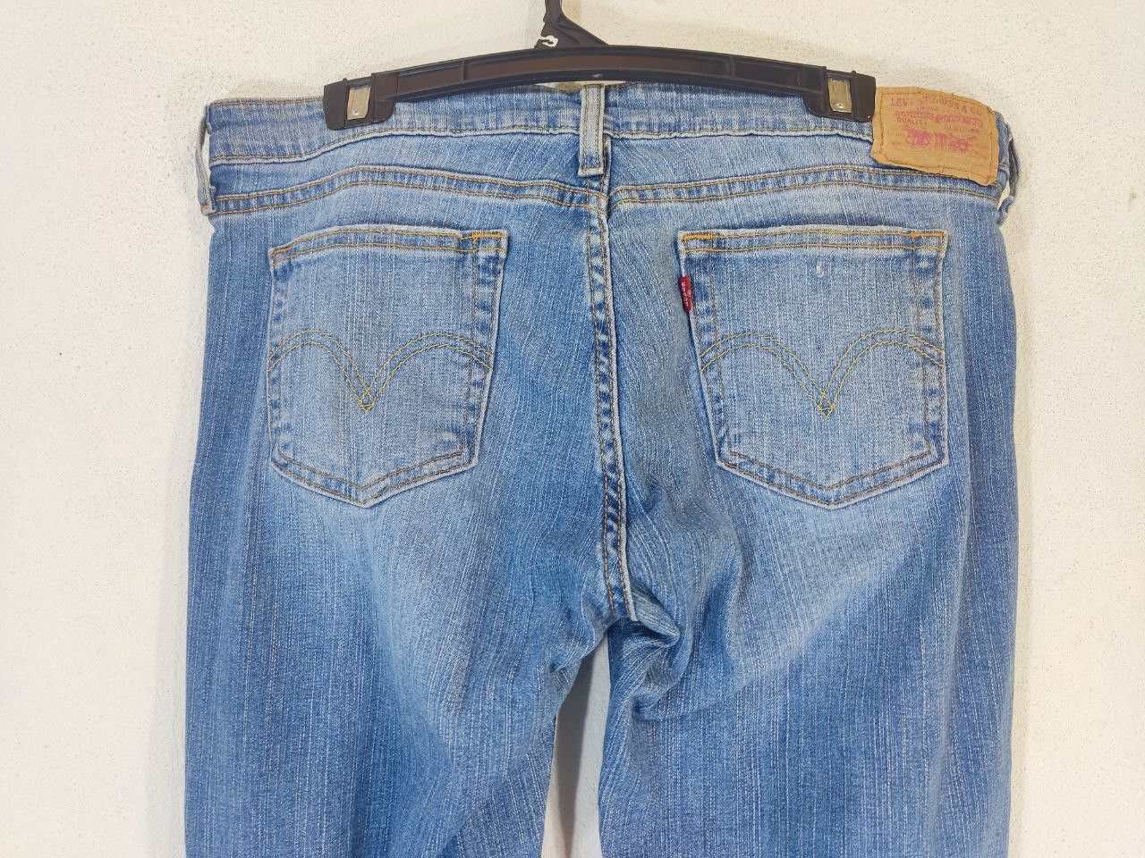 Levi's vintage levis 545 low bootcut flare denim nice design Size US 37 - 9 Thumbnail