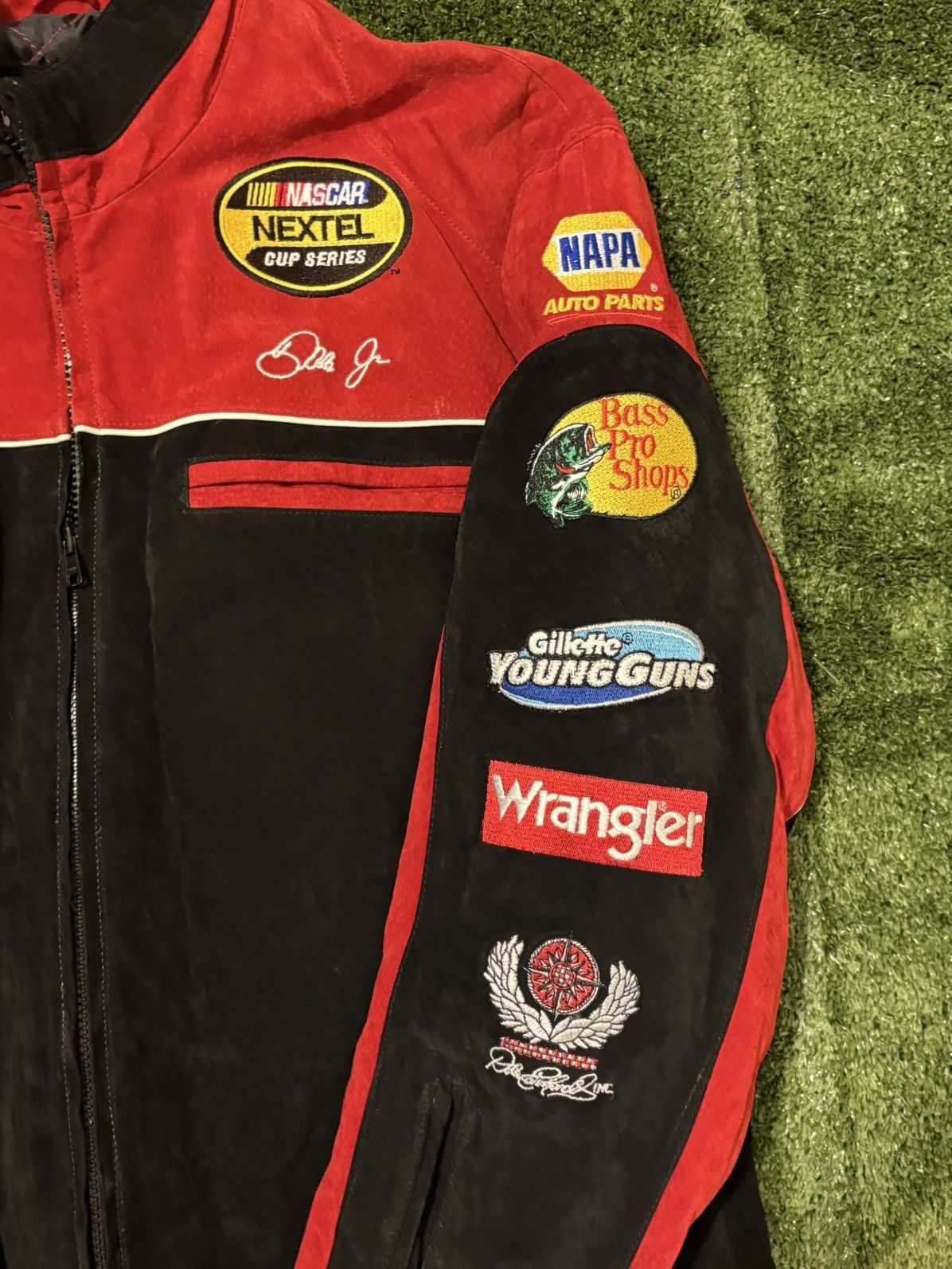 Wilsons Leather Chase Authentics Dale Earnhardt Jr. NASCAR Racing Jacket Size US M / EU 48-50 / 2 - 3 Thumbnail