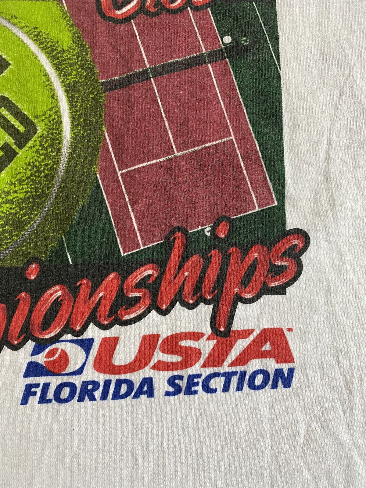 Gildan Vintage Y2K USTA Florida Tennis Championships Tee Size US XL / EU 56 / 4 - 9 Thumbnail