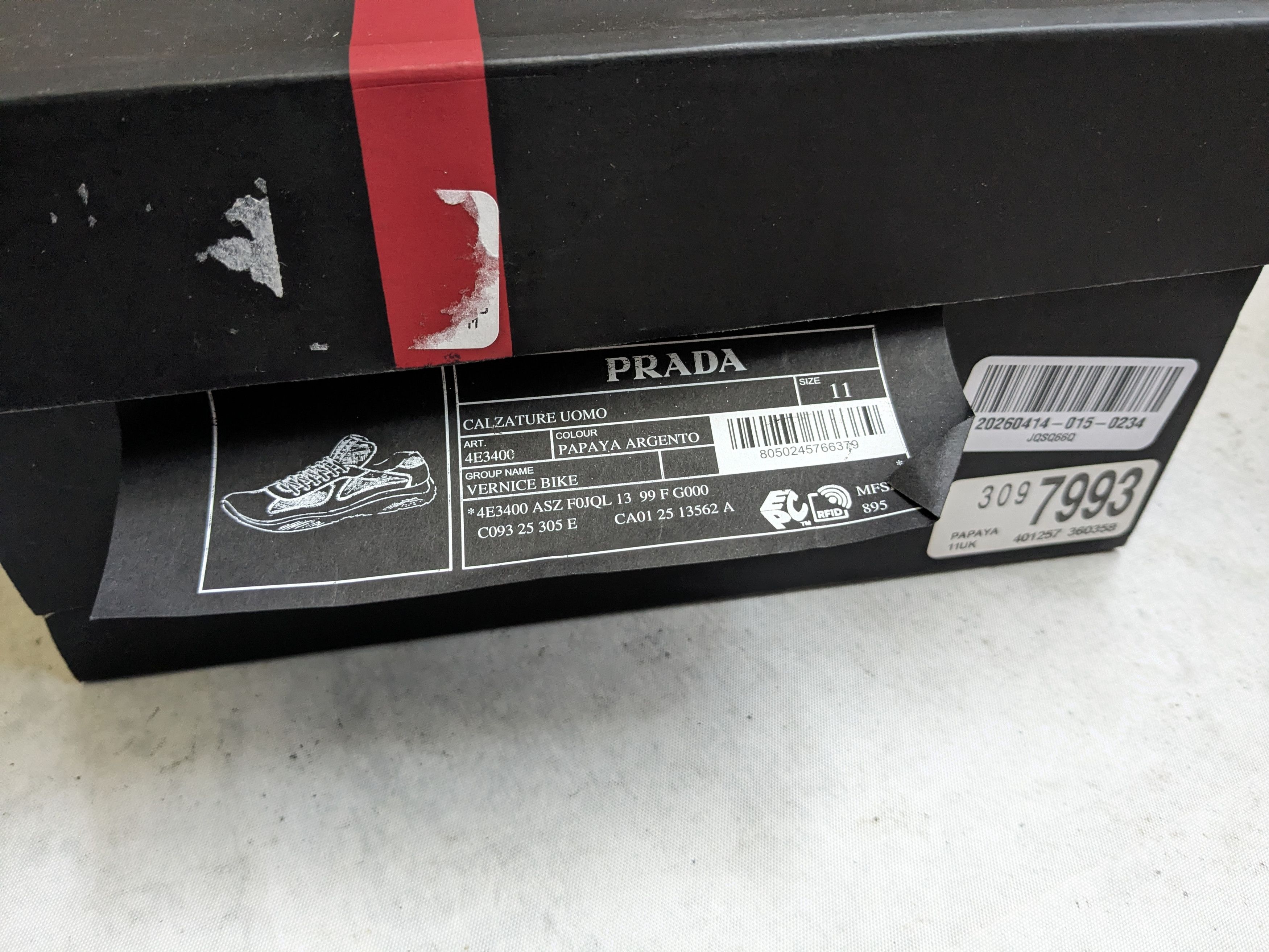 Prada Prada America's Cup Sneakers Orange 12 Patent Low Tops Size US 12 / EU 45 - 21 Thumbnail