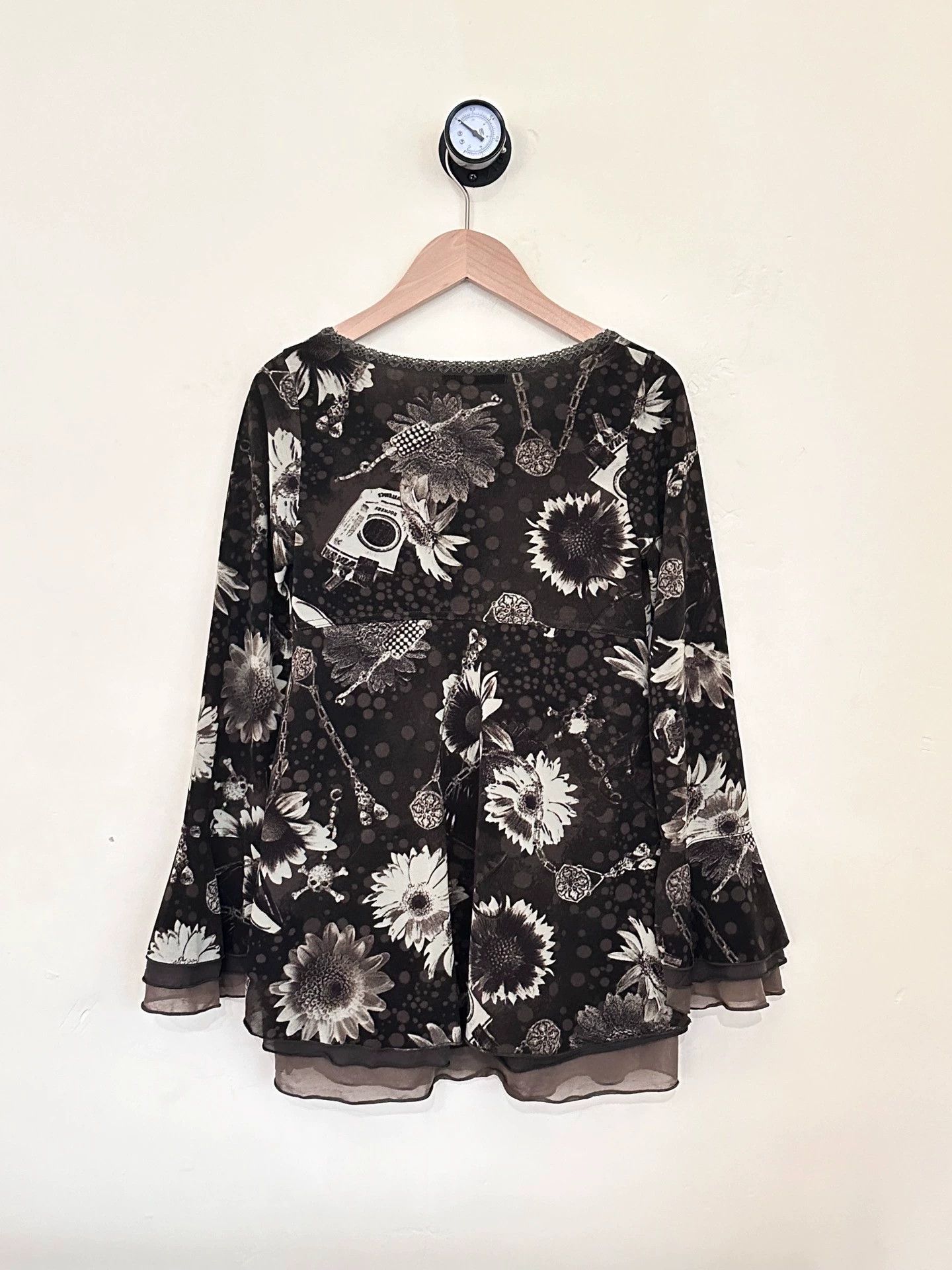 Hysteric Glamour Hysteric Glamour Lace Vintage Print Shirt Size F Size ONE SIZE - 4 Thumbnail