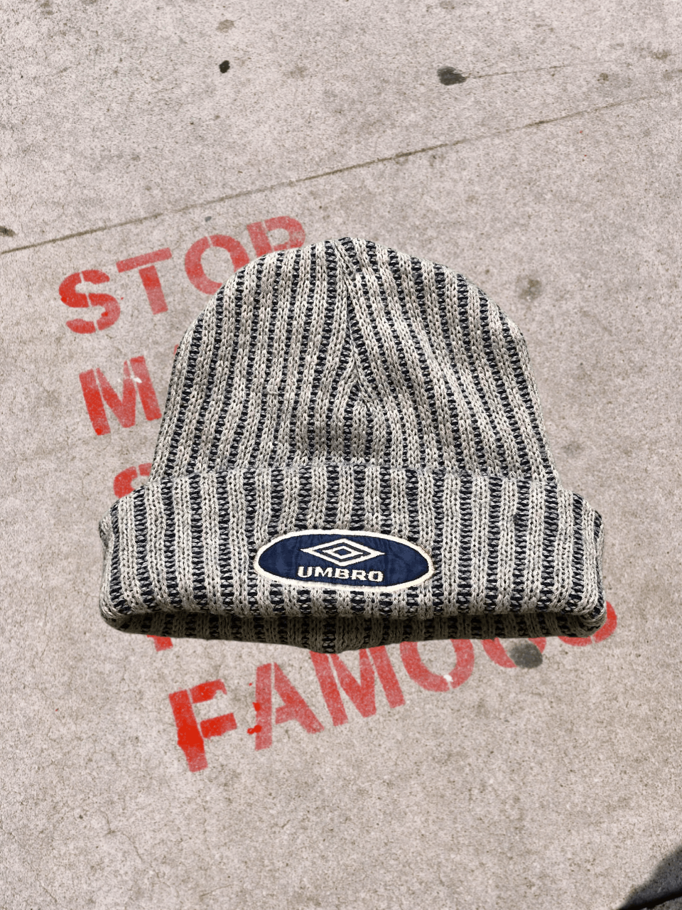 Umbro Big Logo Vintage Gray Hats One Size UMBRO Size ONE SIZE - 1 Thumbnail