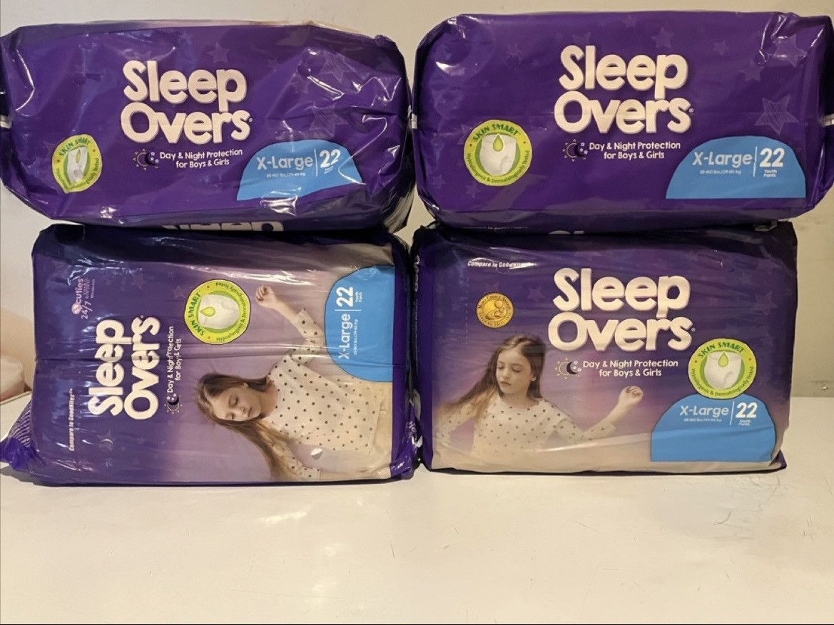 Other Sleep Overs Unisex X-Large Absorbent Underwear 4 Packs Size ONE SIZE - 3 Thumbnail