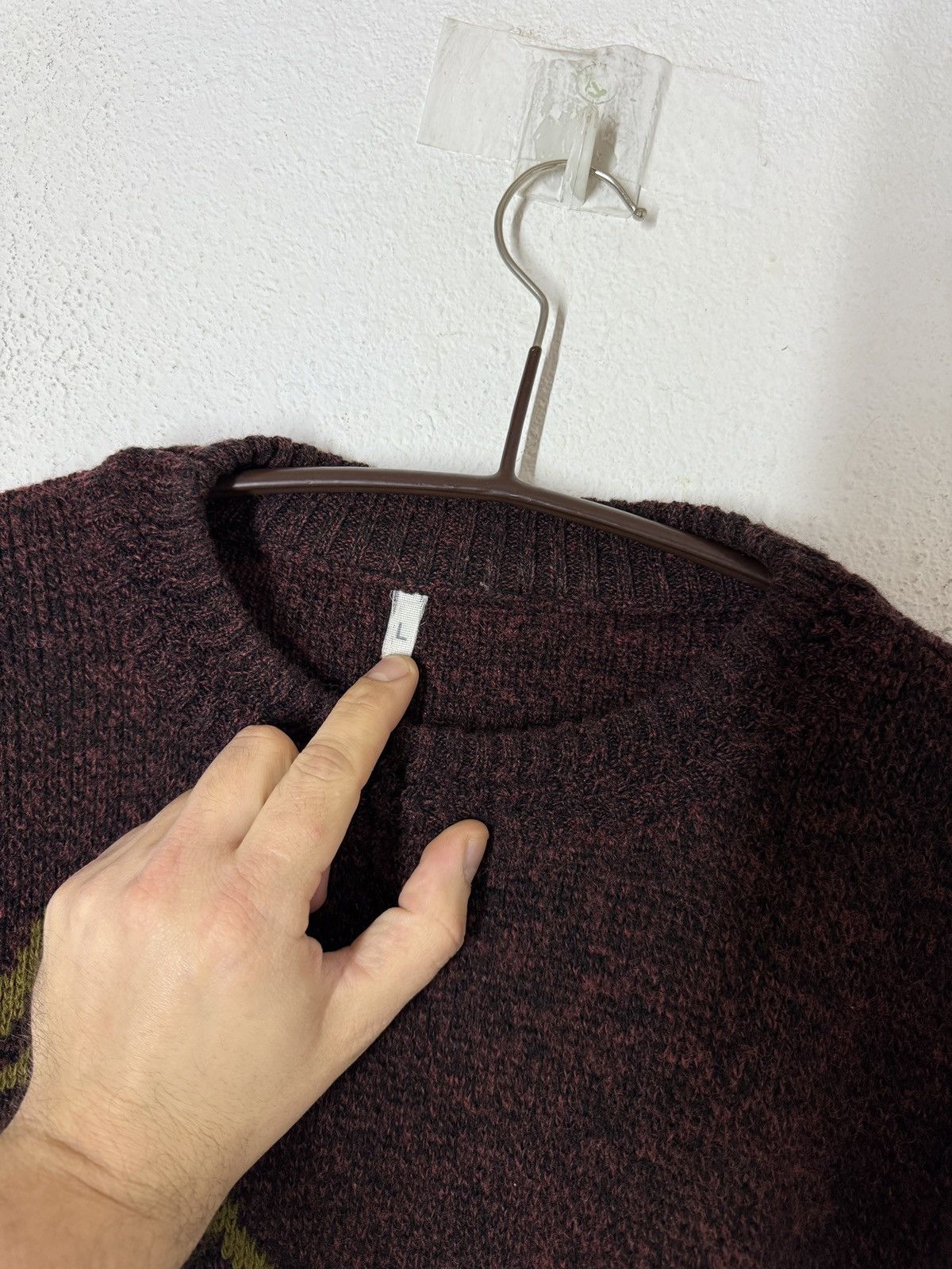 Vintage Vintage 90s avantgarde knit sweater Size US L / EU 52-54 / 3 - 7 Thumbnail