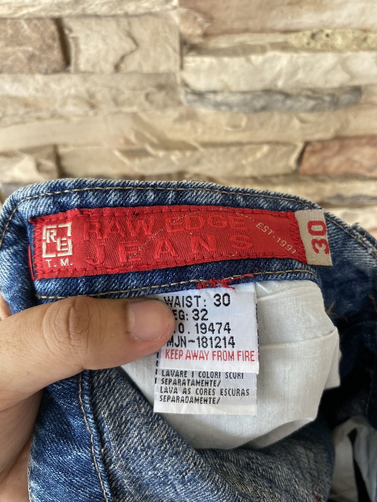 If Six Was Nine × Japanese Brand × Vintage Raw Edge Vintage Denim Size US 31 - 19 Thumbnail