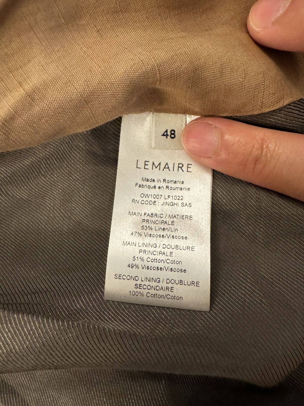 Christophe Lemaire Collarless blouson Size US M / EU 48-50 / 2 - 4 Thumbnail