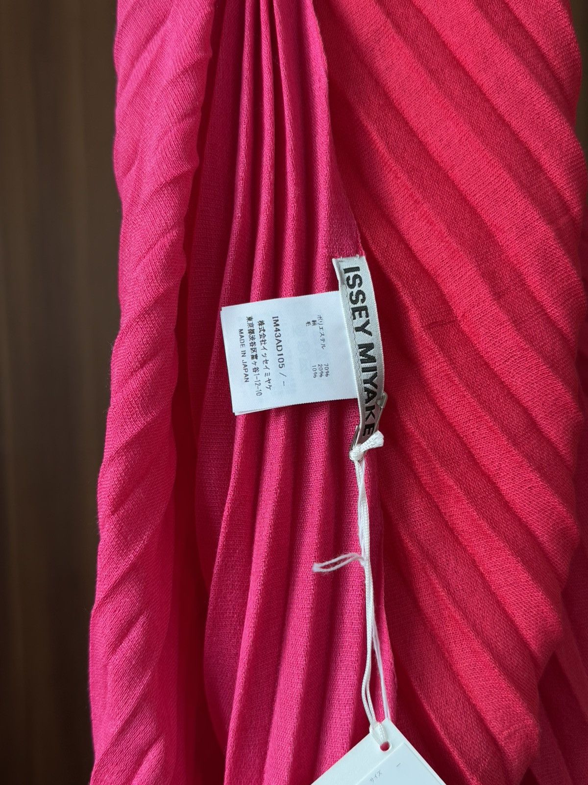 Issey Miyake × Pleats Please Issey Miyake Issey Miyake Double Pleats Stole - Day Pink Size ONE SIZE - 13 Thumbnail