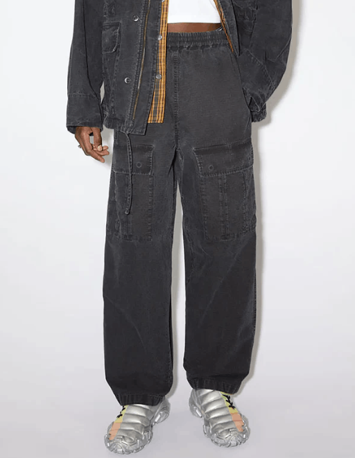 image of Aw23 Acne Studios Loose Ripstop Cargo Pants 48 in Navy, Men's (Size 32)