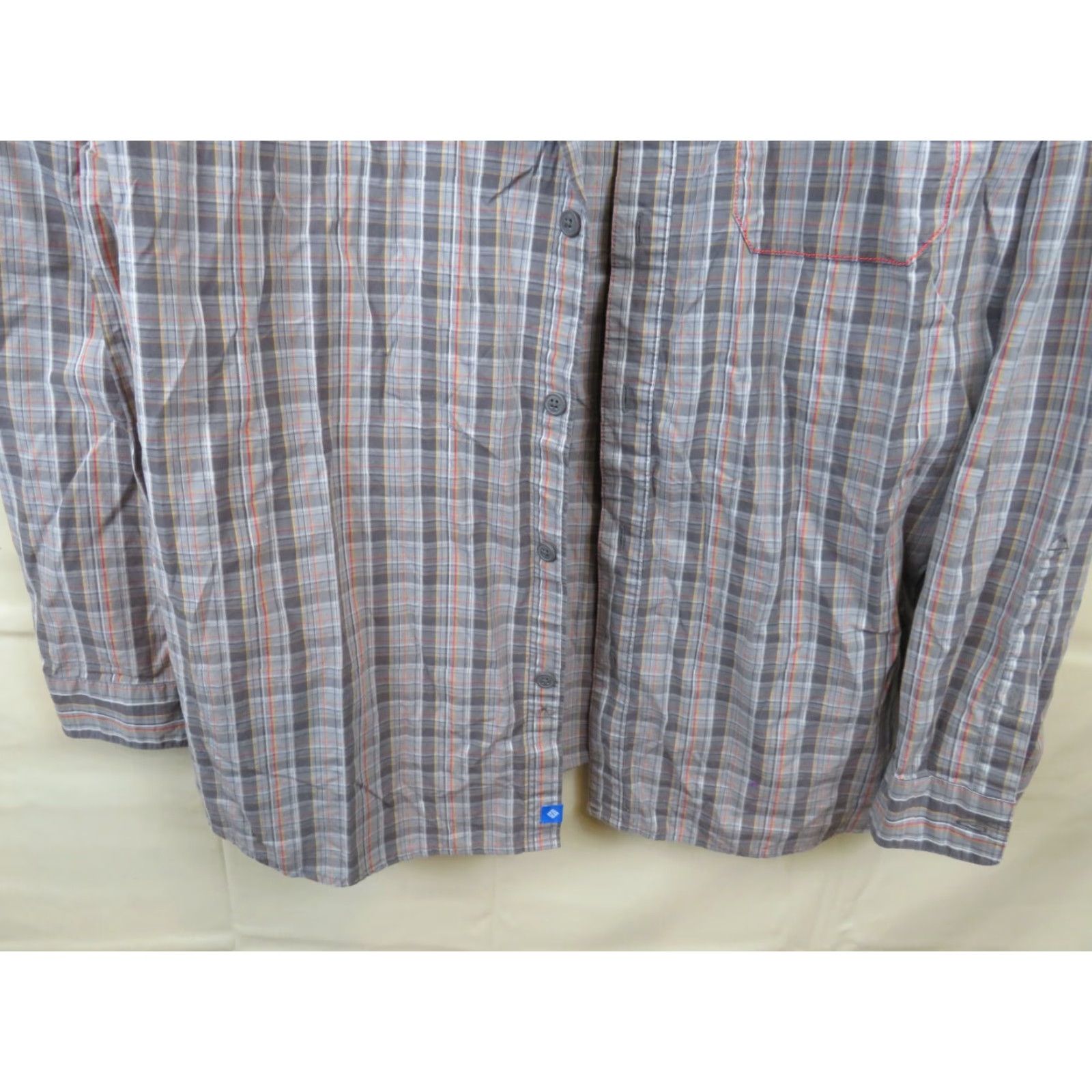 Colombo Columbia Button-Down Shirt L Grey Long Sleeve Plaid Men Button-Up Multicolor Sportwear Size US L / EU 52-54 / 3 - 3 Thumbnail