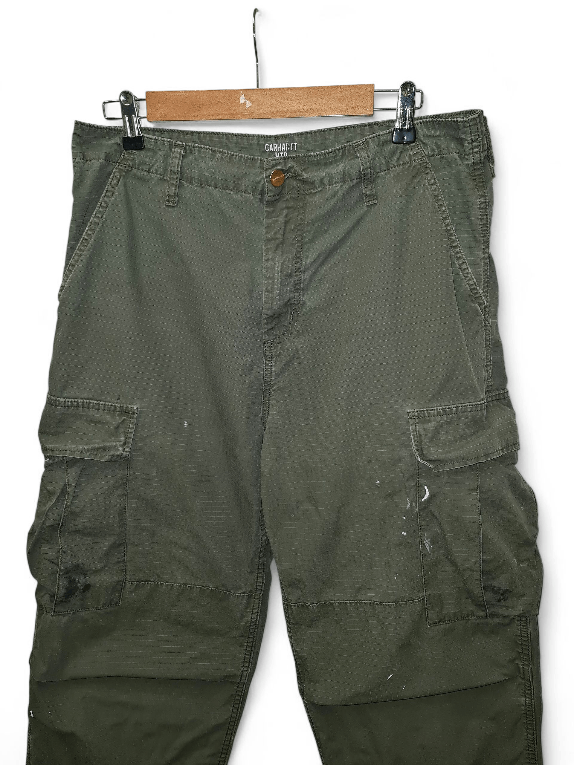 Carhartt Vintage Carhartt Cargo Painted Camo Pants Distressed Y2K Size US 33 - 5 Thumbnail