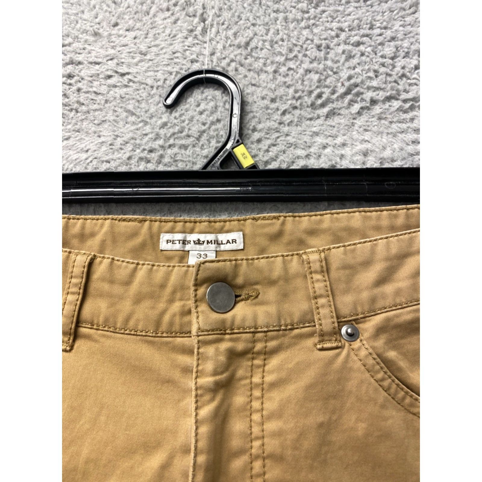 Peter Millar PETER MILLAR MENS PANTS GOLF 33x35 DARK GOLD 5-POCKET /167-18 Size US 33 - 2 Thumbnail