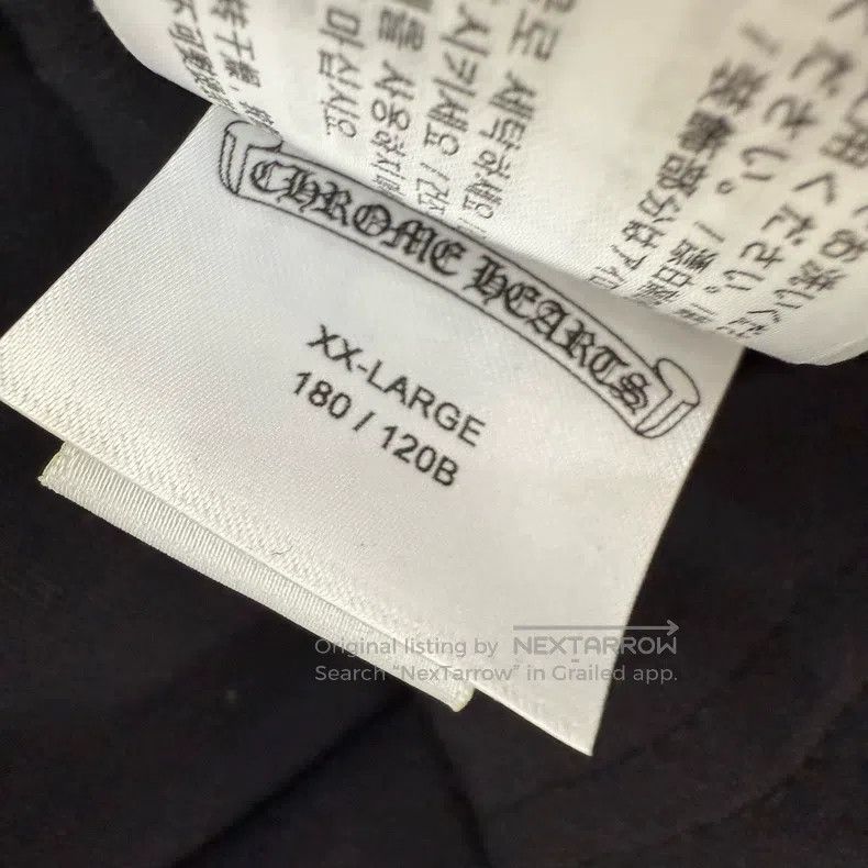Chrome Hearts CHROME HEARTS Size XXL Croce Heart Black Neck Printed Long Size US XXL / EU 58 / 5 - 4 Thumbnail