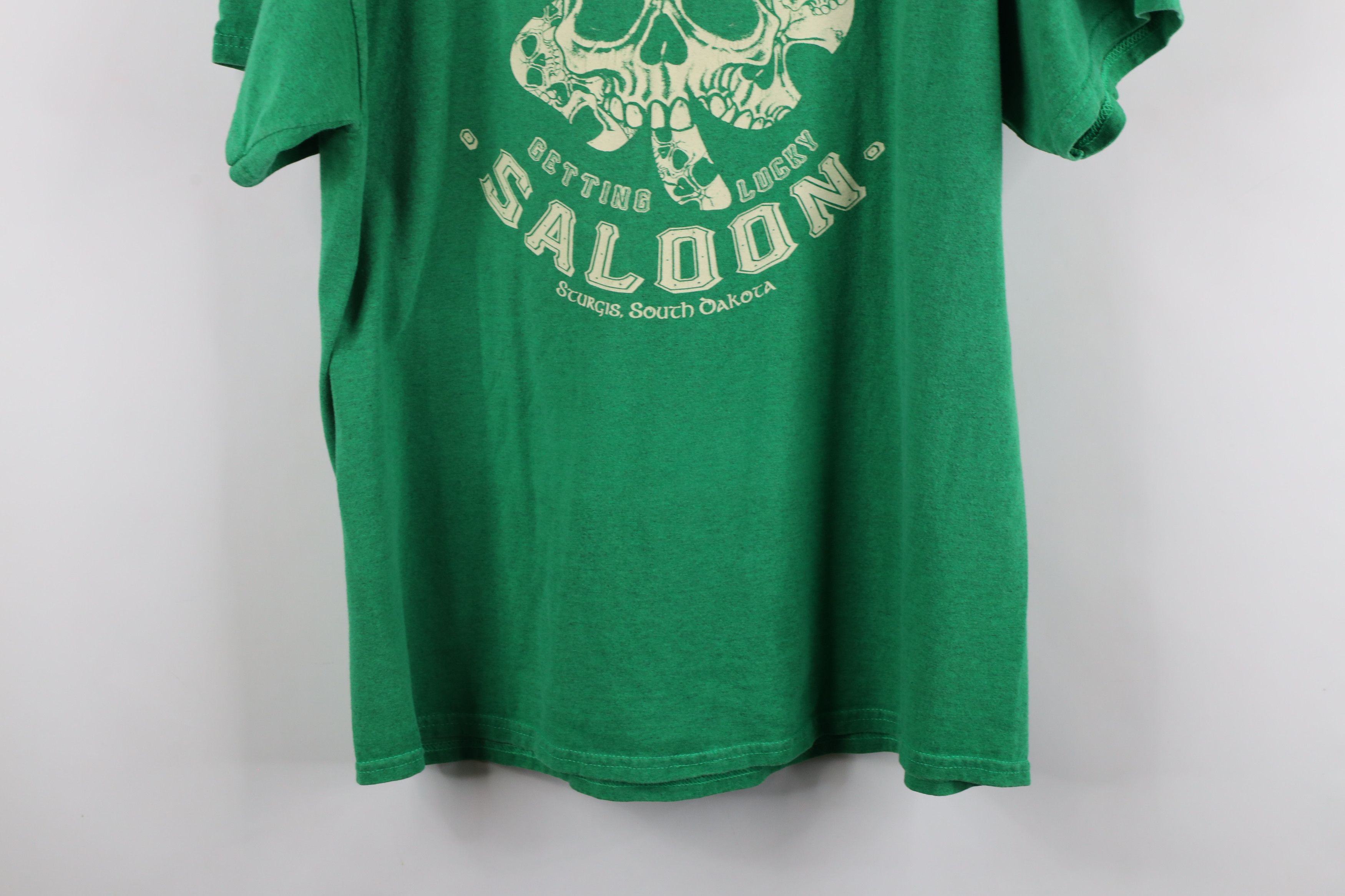 Vintage Vintage Streetwear Throttle Saloon Motorcycle Skull T-Shirt Size US XL / EU 56 / 4 - 11 Thumbnail
