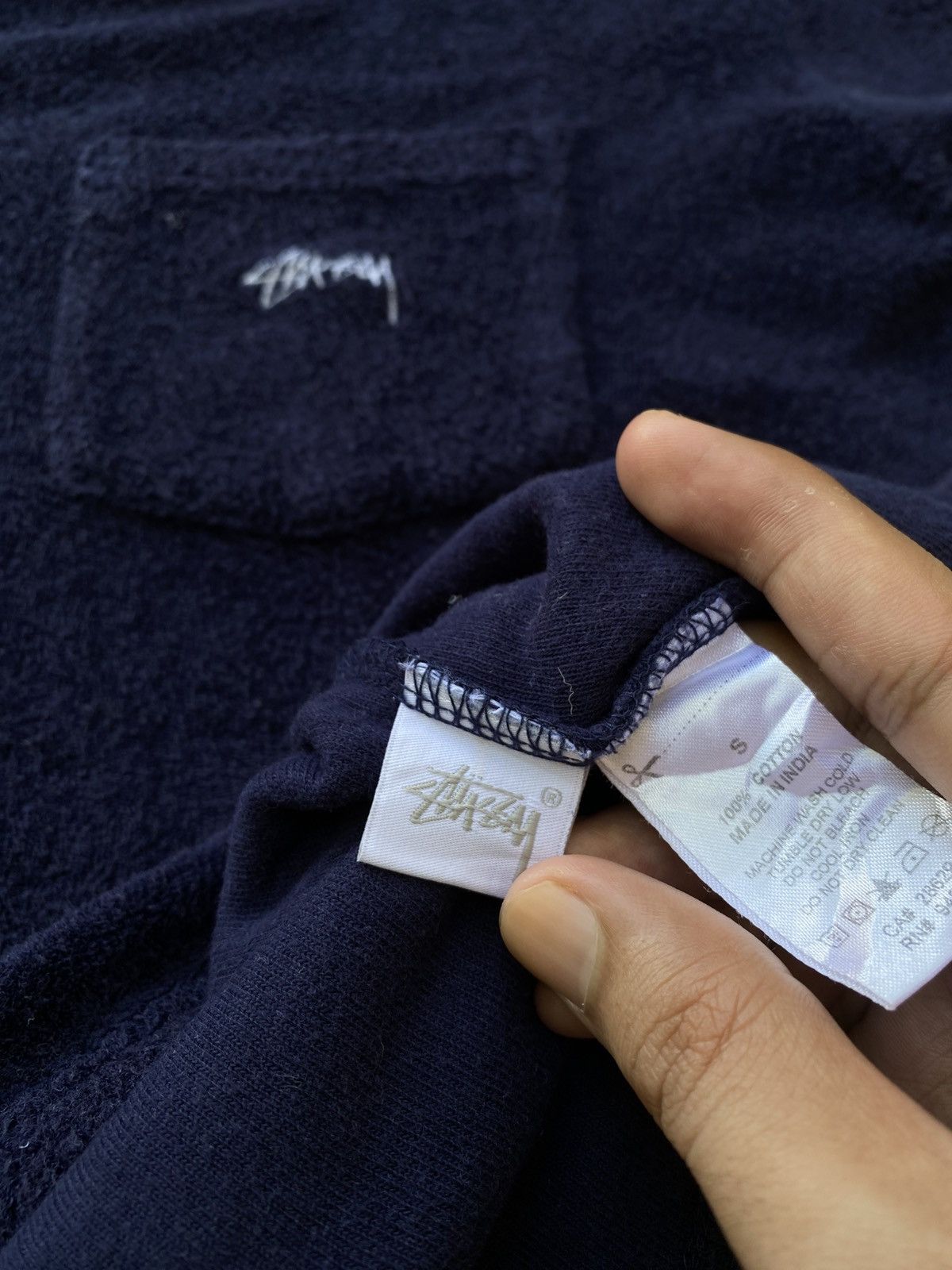 Stussy Vintage Stussy Single Pocket Fleece Tshirt Size US M / EU 48-50 / 2 - 5 Thumbnail