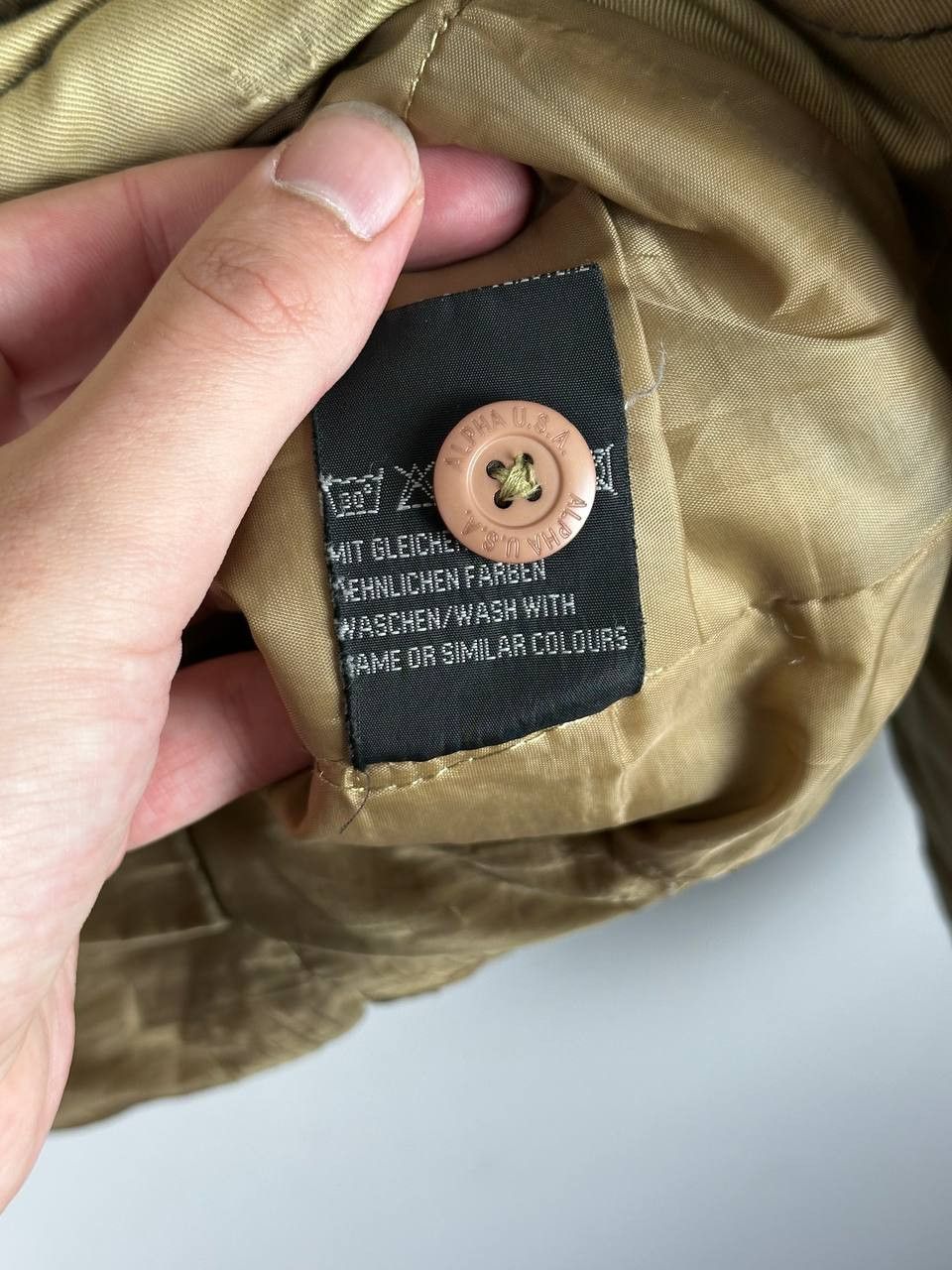 Alpha Industries Vintage 70s Alpha Industries M 65 Field Jacket Beige Size US XL / EU 56 / 4 - 17 Thumbnail