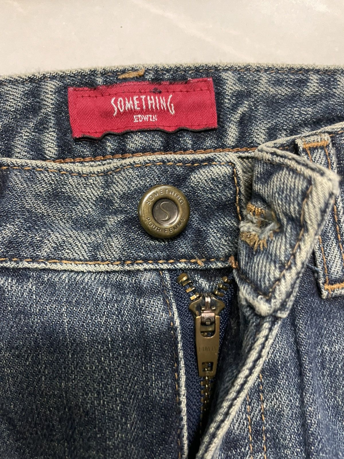 Edwin Flared Bell Bottom💥Something Edwin Rusty Mudwash Rare Jean Size 26" / US 2 / IT 38 - 5 Thumbnail