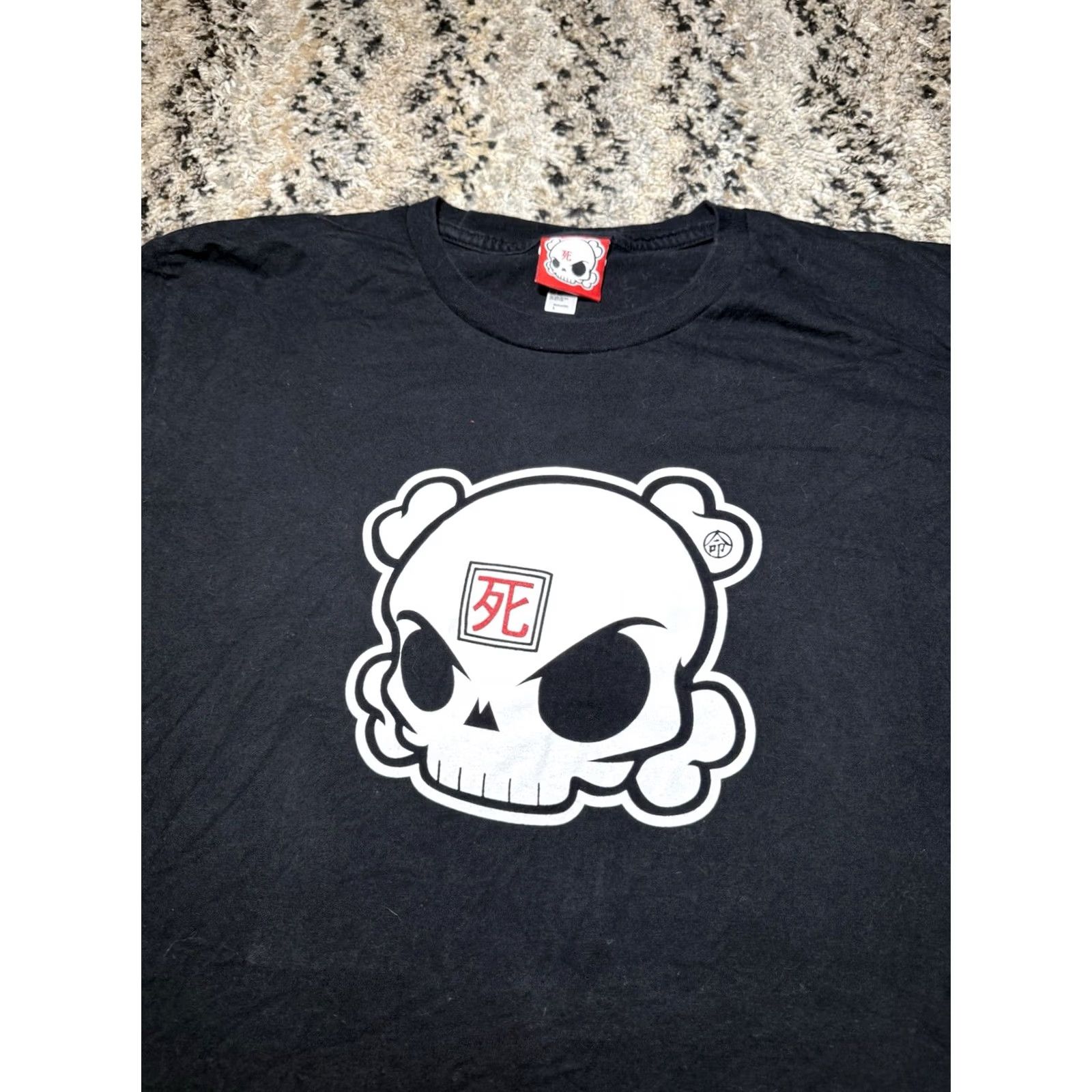 Logo 7 Kidrobot Men’s Large Huck Gee Skullhead Logo T-Shirt Black Dunny Janky Y2k Vtg Shirt Size US L / EU 52-54 / 3 - 2 Thumbnail