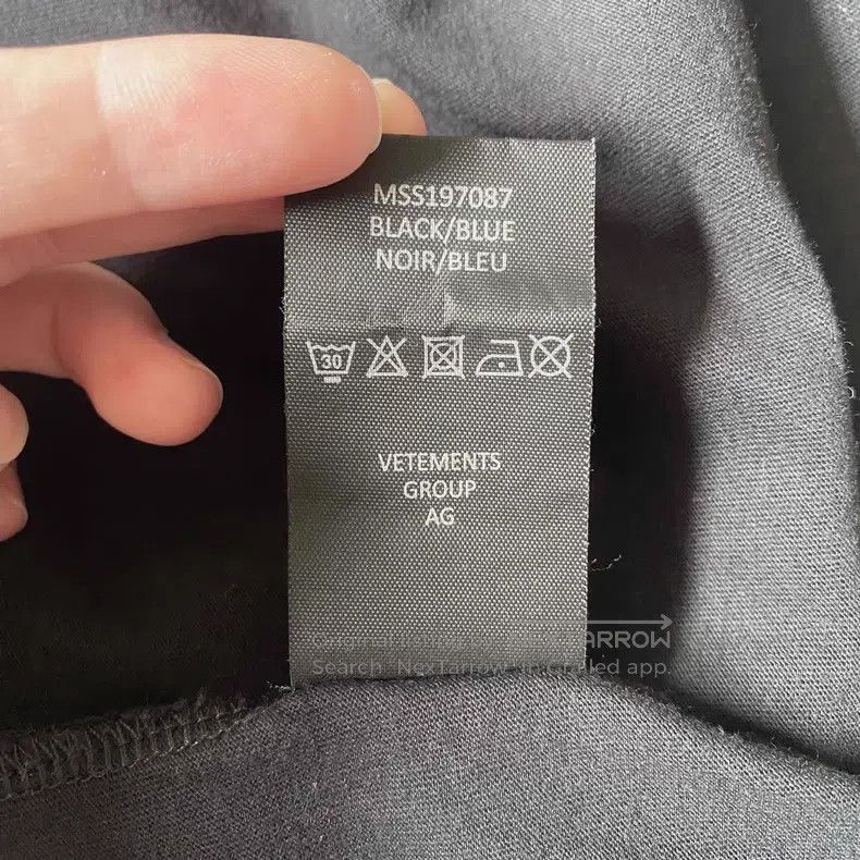 Vetements Vetements Destroyed Black and Navy Color Blocked Two-Piece Size US XS / EU 42 / 0 - 9 Thumbnail