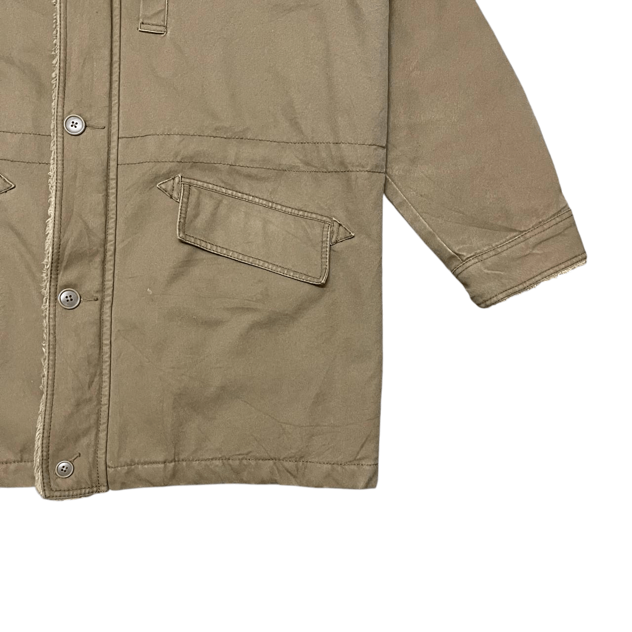 Uniqlo Uniqlo Canvas Work Hooded Jacket Size US XL / EU 56 / 4 - 4 Thumbnail