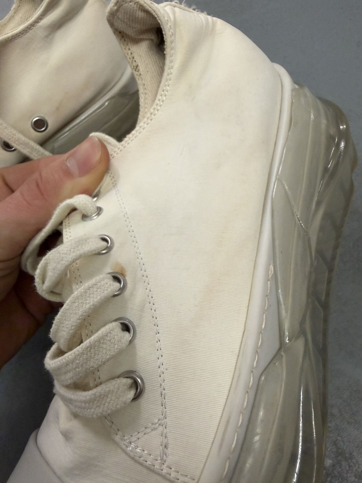 Rick Owens Drkshdw Rick Owens Drkshdw Abstract Low Transparent Sole Sneaker Size US 8 / IT 38 - 4 Thumbnail