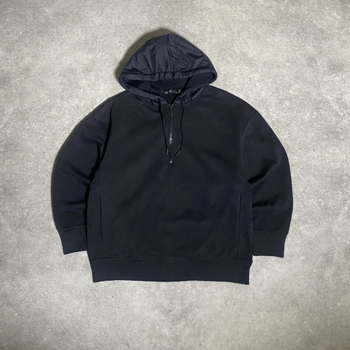 Jil Sander x Uniqlo Half Zip Boxy Hoodie