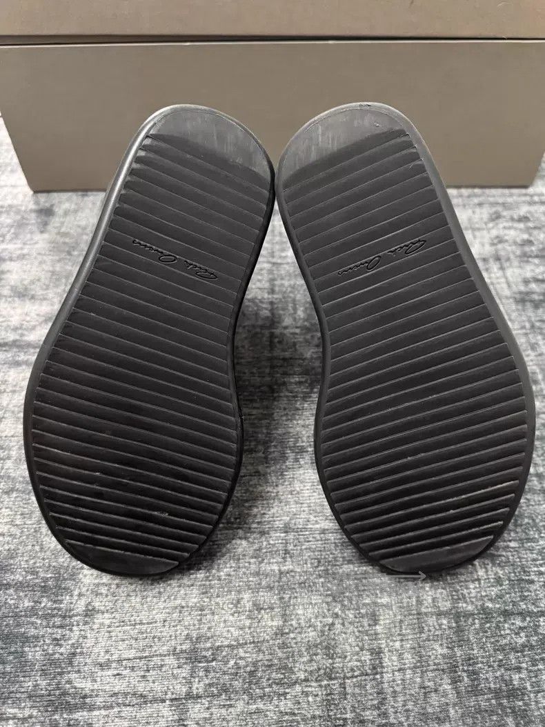 Rick Owens Rick Owens Pure Black Thick Low Large Converse shoes Size US 5.5 / IT 35.5 - 8 Thumbnail