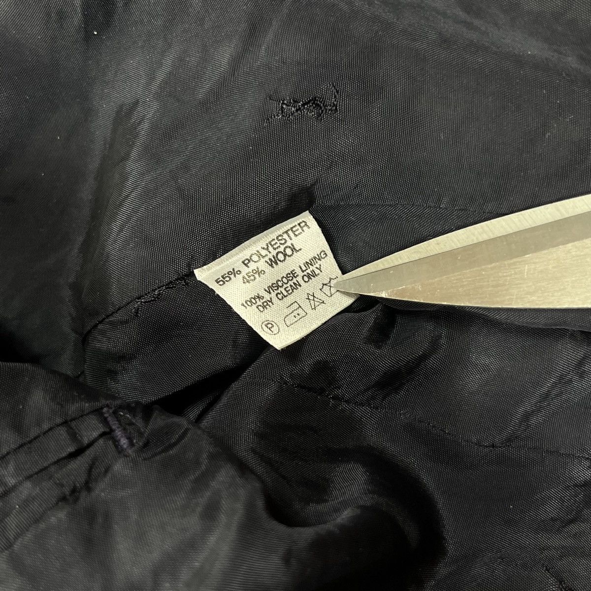 Designer × Vintage × Yves Saint Laurent Vintage Yves Saint Laurent Double breasted blazer coat 90s Size 46R - 8 Thumbnail