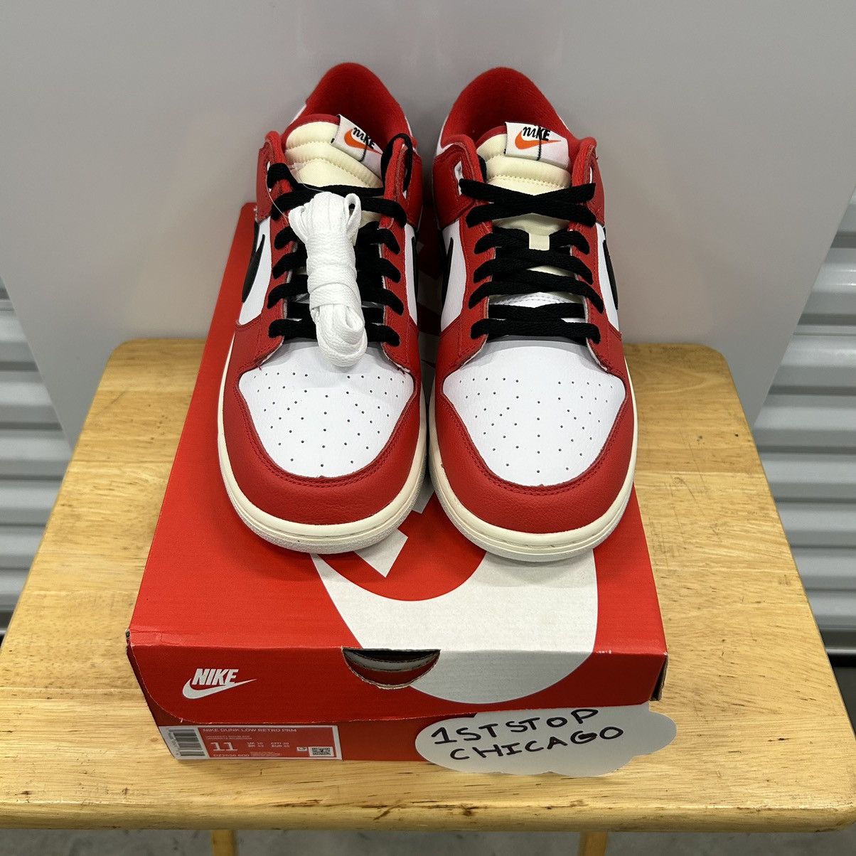 Nike Nike Dunk Low Chicago Split Men’s Size 11 Red Black NEW Size US 11 / EU 44 - 2 Thumbnail
