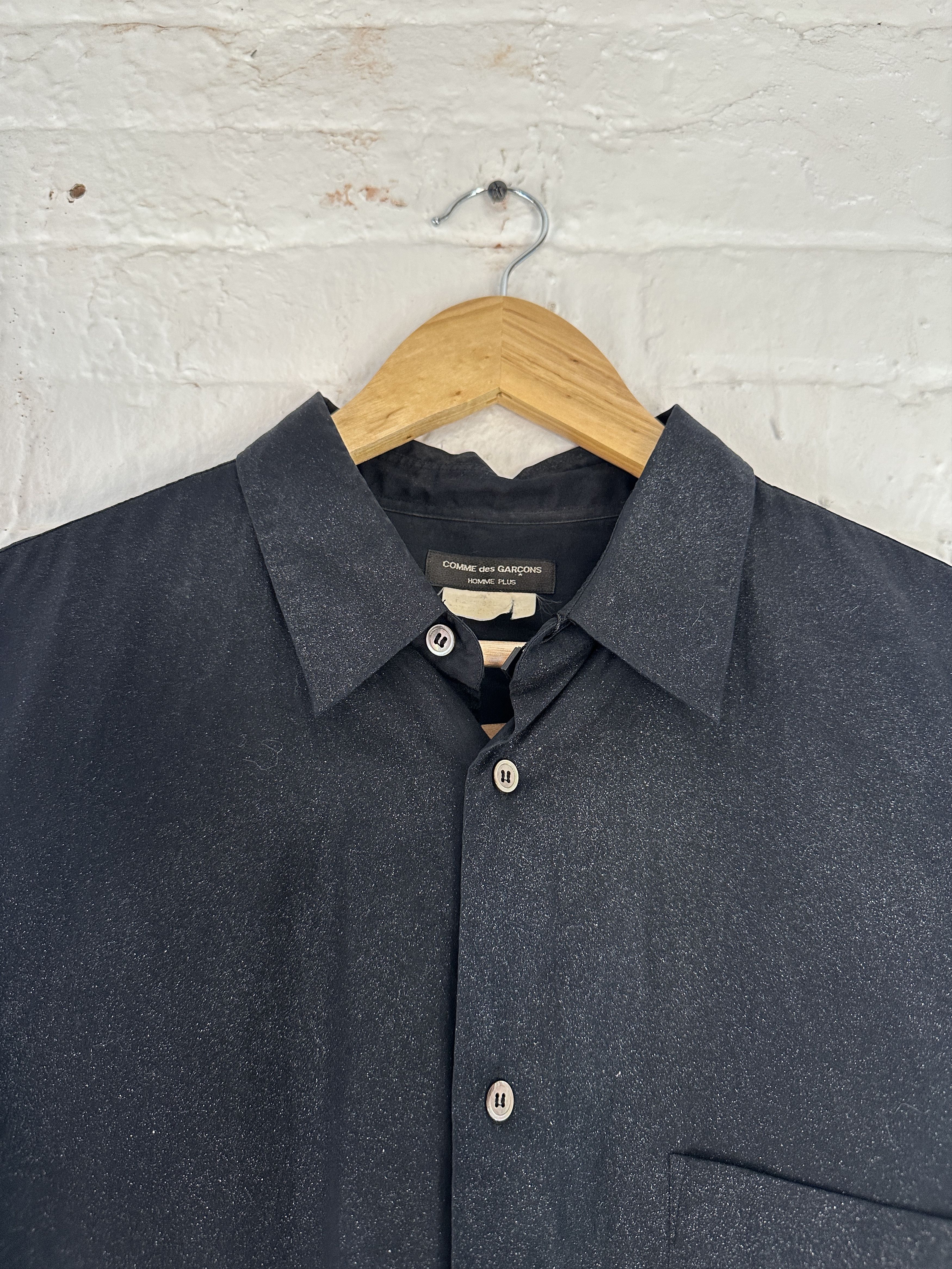 Comme des Garcons Comme des Garcons Homme Plus Metallic Short Sleeve Button Up Size US L / EU 52-54 / 3 - 2 Thumbnail