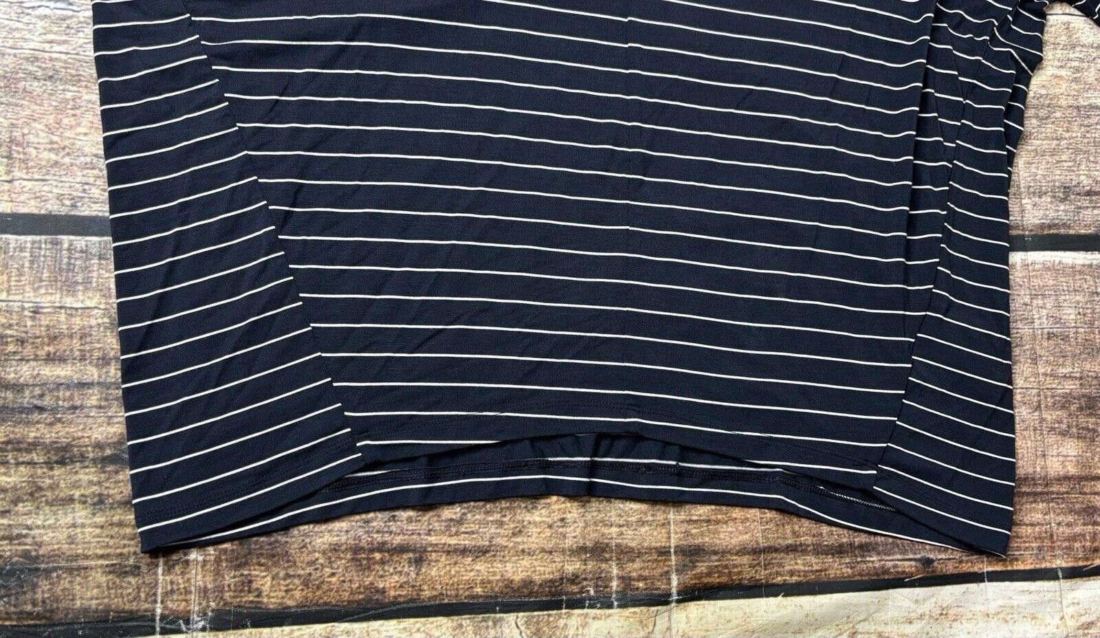 Club Monaco Club Monaco Blouse Top Women's XS Oversized Striped Stretch Size XS / US 0-2 / IT 36-38 - 5 Thumbnail