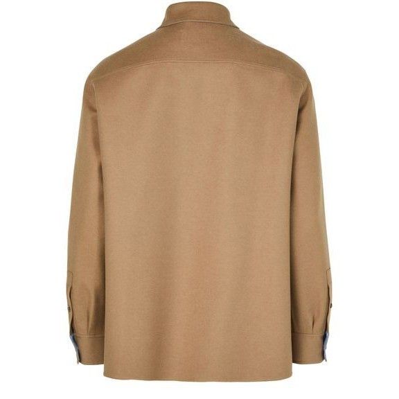 Loewe LOEWE Camel Brown Cashmere Overshirt Jacket New & Authentic Size US M / EU 48-50 / 2 - 2 Thumbnail