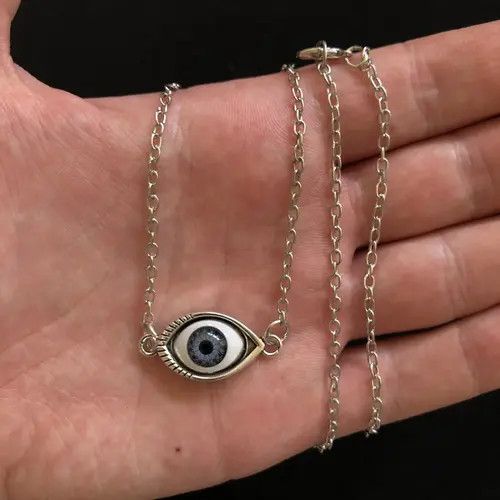 Jewelry Hirakawa x Akai Eye Ball Necklace Punk Grunge Chain Size ONE SIZE - 5 Thumbnail