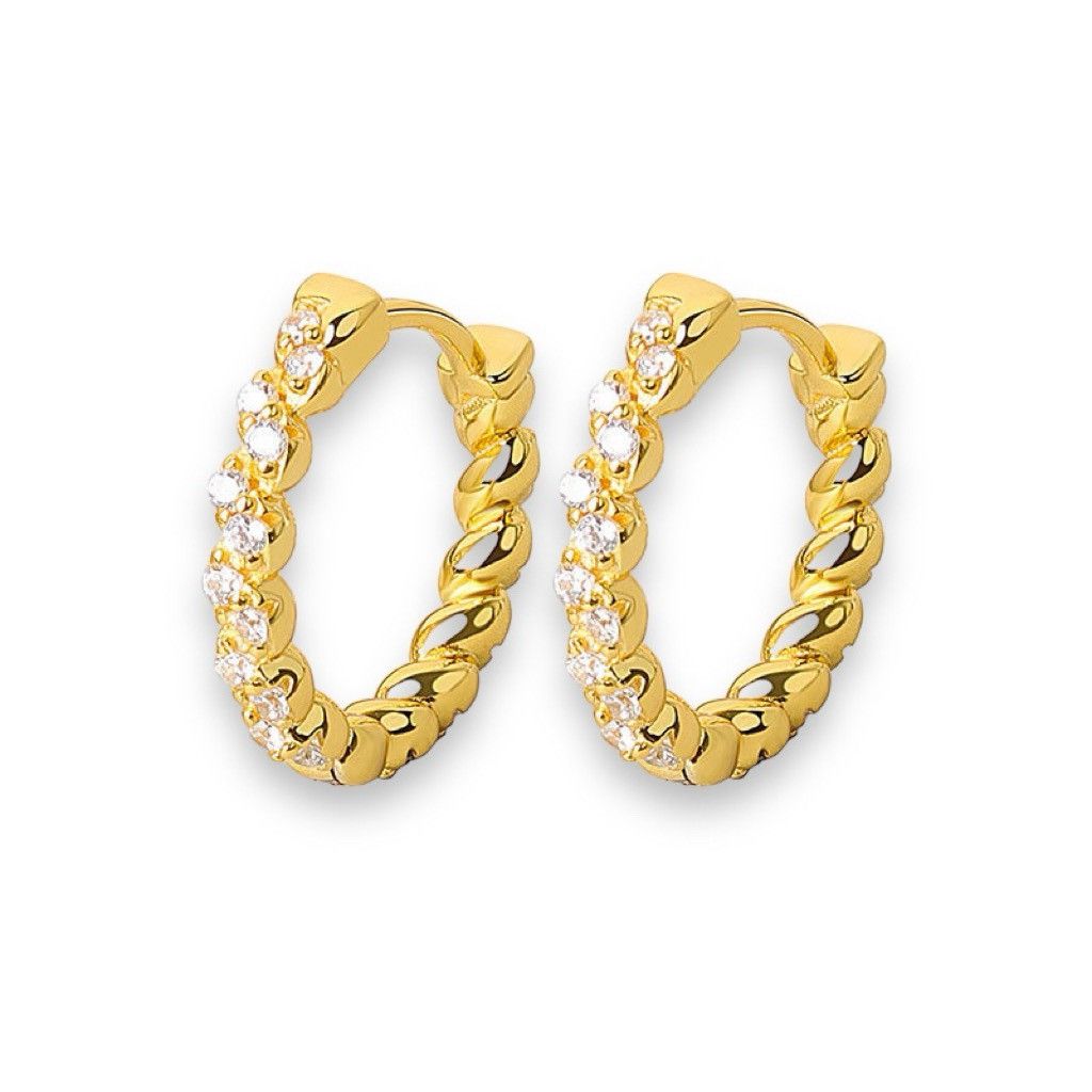 Other 14mm Small Gold Hoop Earrings for Women Simple Style Size ONE SIZE - 1 Thumbnail