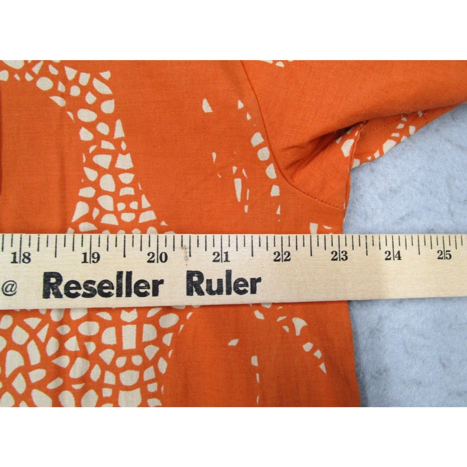 Brixton Brixton Men's XL Orange Charter Print Short Sleeve Button-Up Shirt Size US XL / EU 56 / 4 - 7 Thumbnail