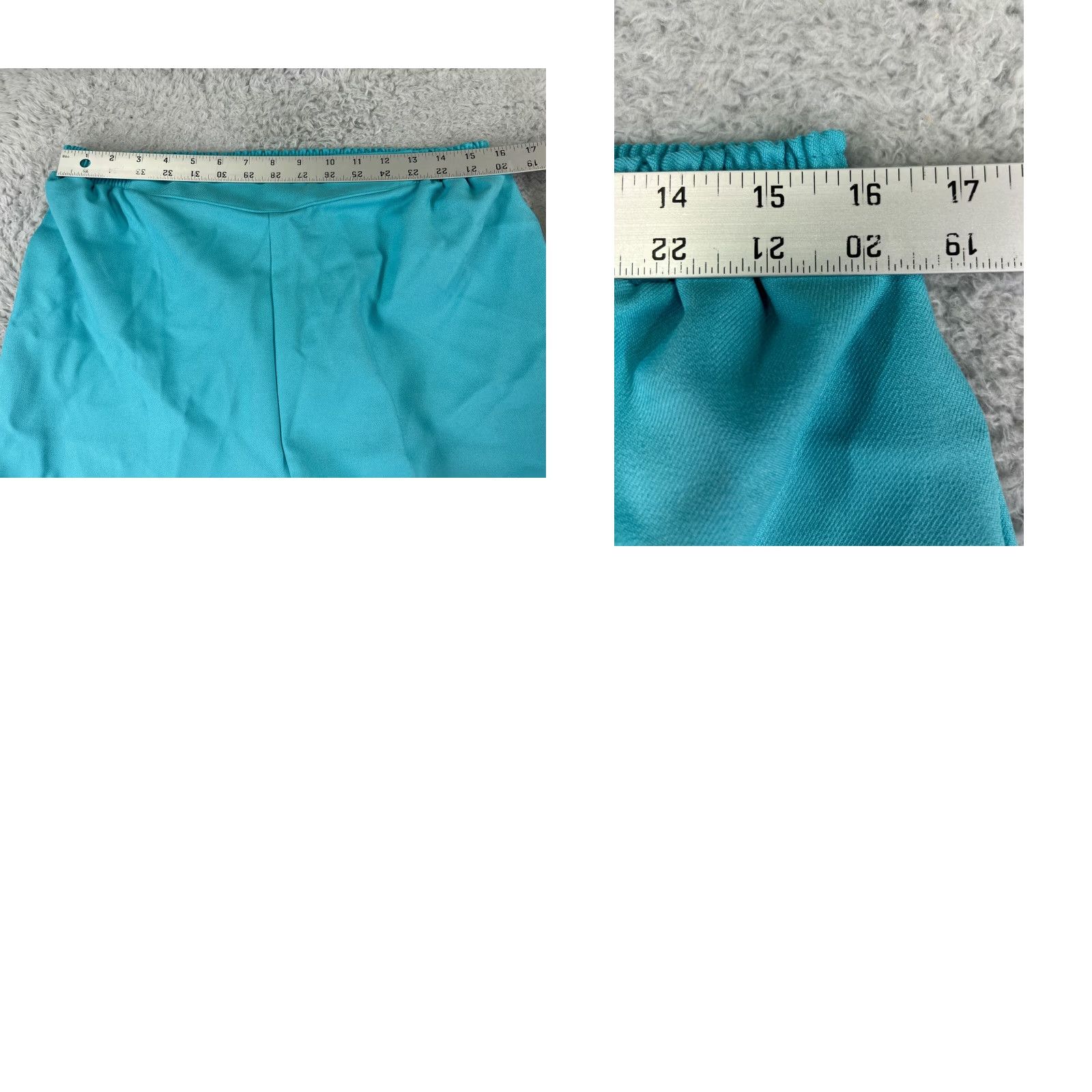 Vintage VINTAGE Laurente Pants Womens 36 Blue Elastic Waist Pull On 100% Polyester USA Size 25" / US 0 / IT 36 - 9 Thumbnail