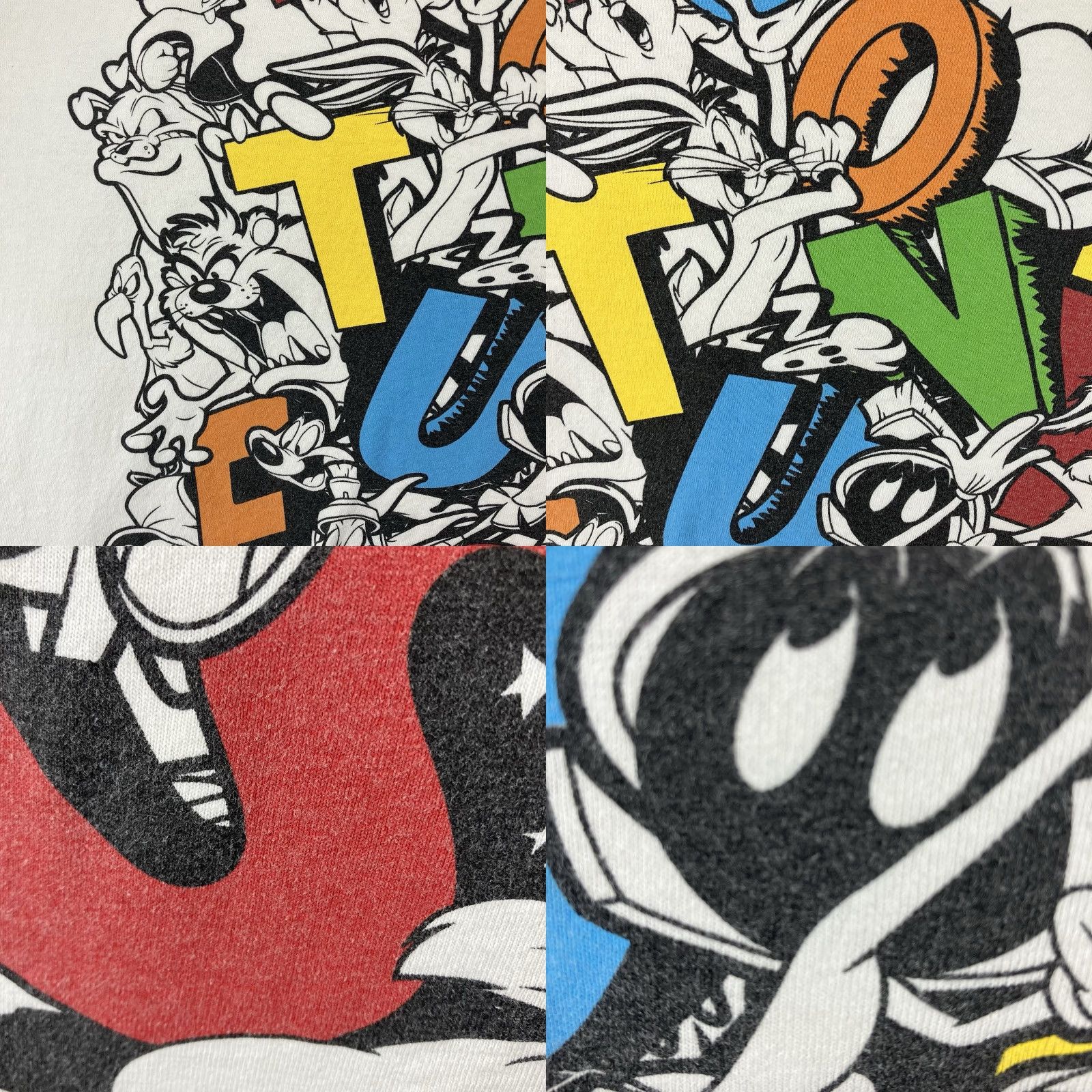Vintage VINTAGE Looney Tunes Shirt Men L White 90s Bugs Bunny Front Graphic Fifth Sun Classic Logo T-Shirt Size US L / EU 52-54 / 3 - 9 Thumbnail
