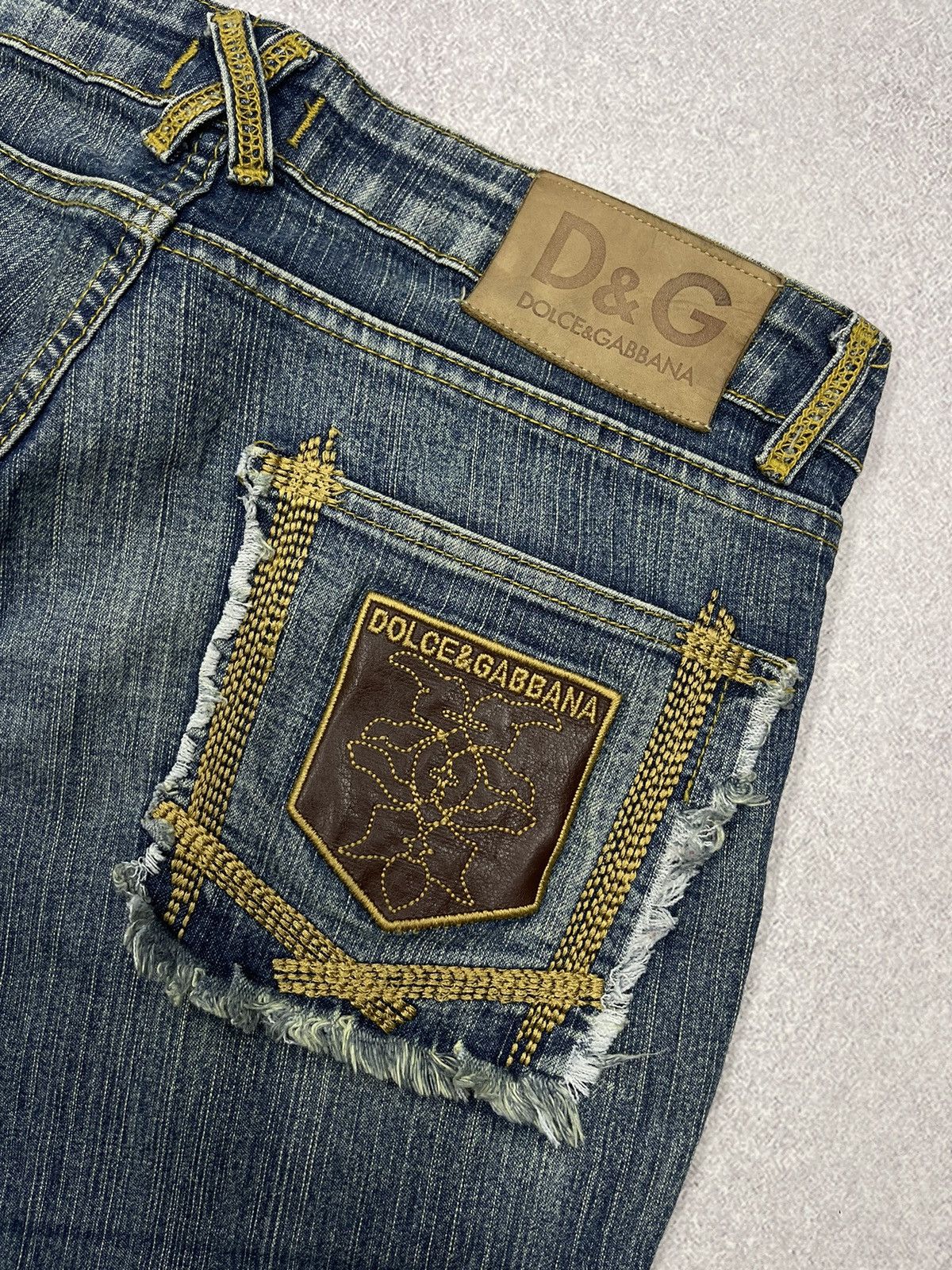 Dolce & Gabbana Vintage Dolce Gabbana Denim Jeans Big Logo Made in Italy Size 34" / US 12 / IT 48 - 5 Thumbnail