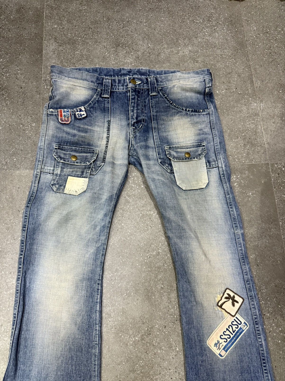 Japanese Brand Japanese fashion TMT japan Bush Denim PatchWork Jeans Size US 32 / EU 48 - 17 Thumbnail