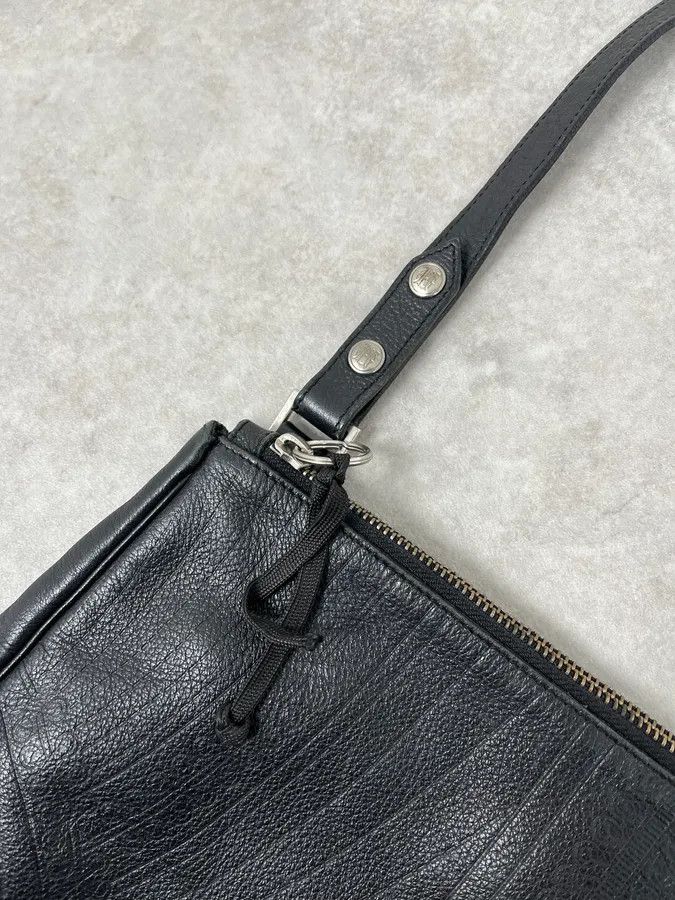 Jean Paul Gaultier Jean Paul Gaultier Art Déco Black Leather Bag Size ONE SIZE - 4 Thumbnail