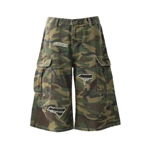 VIBE Street hip hop washed baggy denim shorts Size US 34 / EU 50 - 1 Thumbnail
